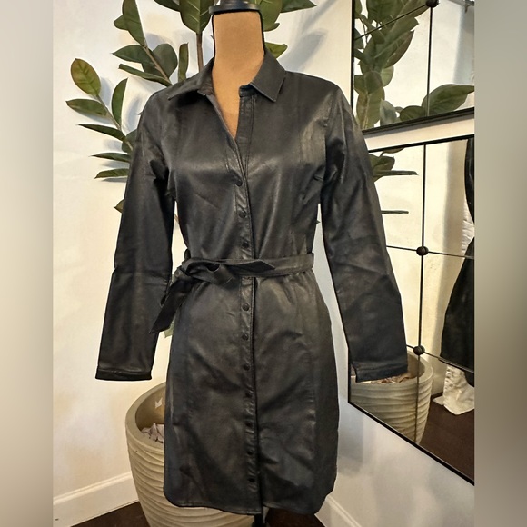 lace up leather dress LACE ME UP